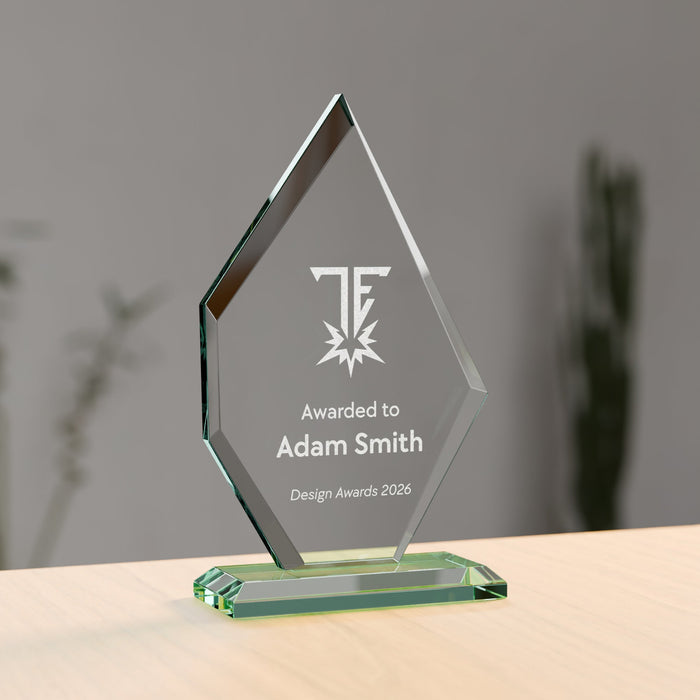 Jade Shard Award - 220mm, engraved to order - Trade Engraving UK