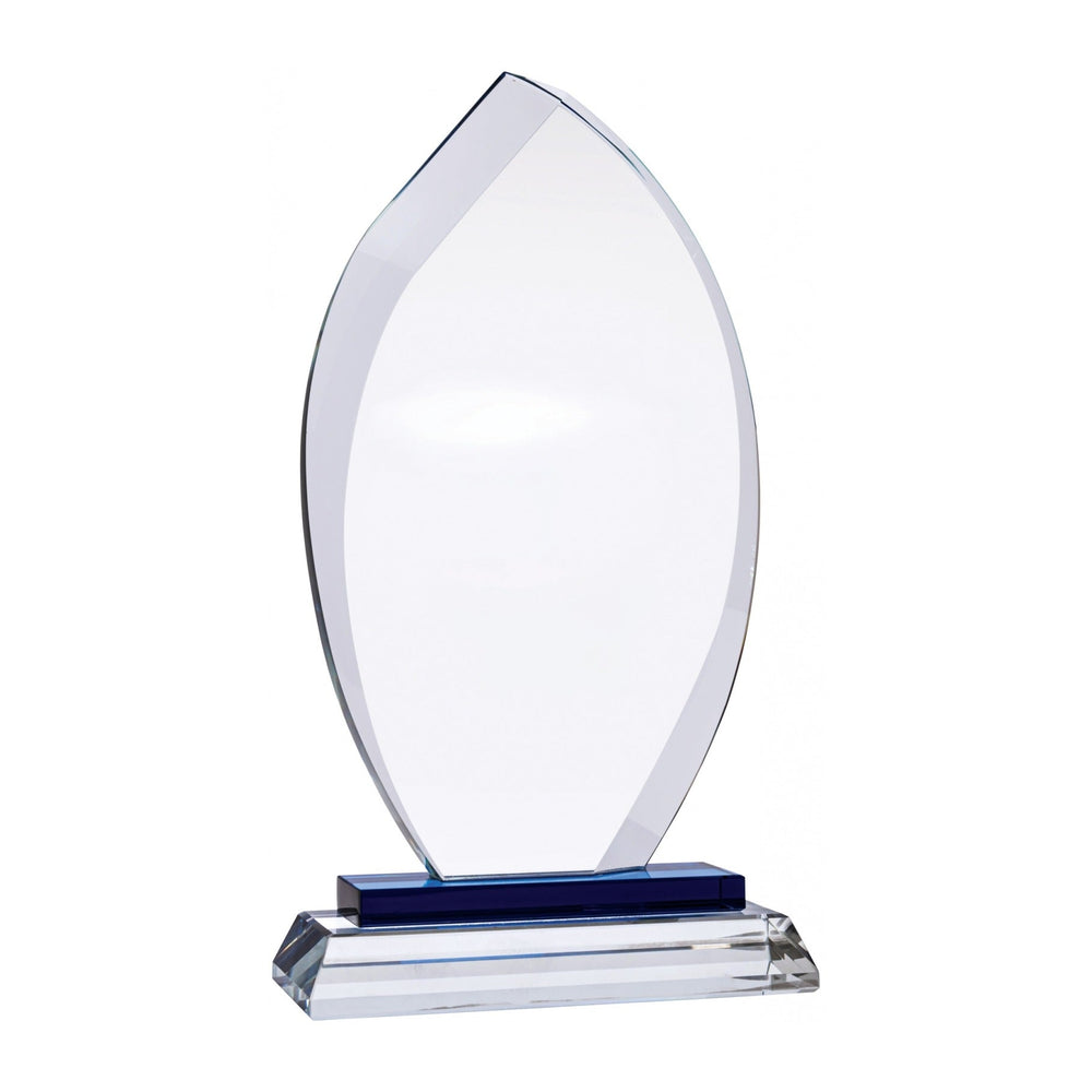 Optic Glass Flame Award - 205mm, engraved to order - Trade Engraving UK