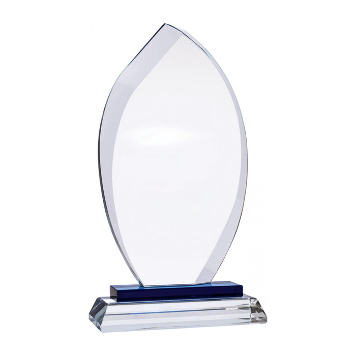 Optic Glass Flame Award - 205mm, engraved to order - Trade Engraving UK