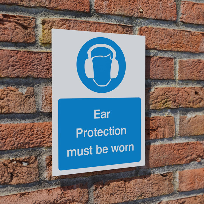 Ear Protection Must Be Worn safety sign