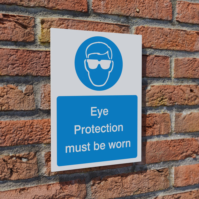 Eye Protection Must Be Worn safety sign