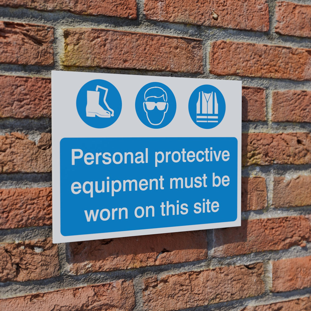 Personal Protective Equipment Must Be Worn safety sign