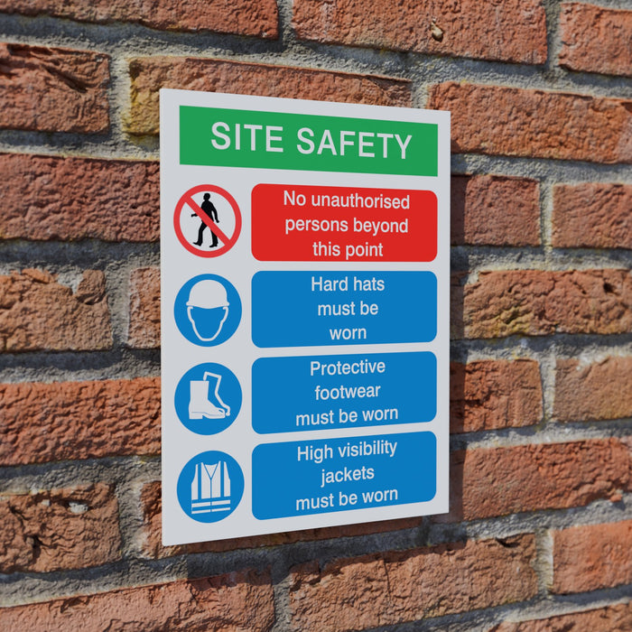 Site Safety Required PPE safety sign