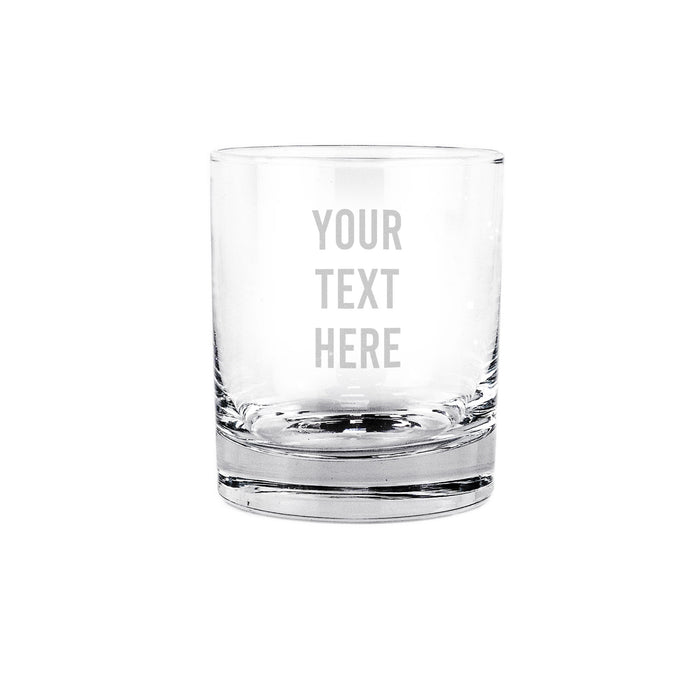 Custom engraved whisky tumbler with laser-etched logo - Trade Engraving UK
