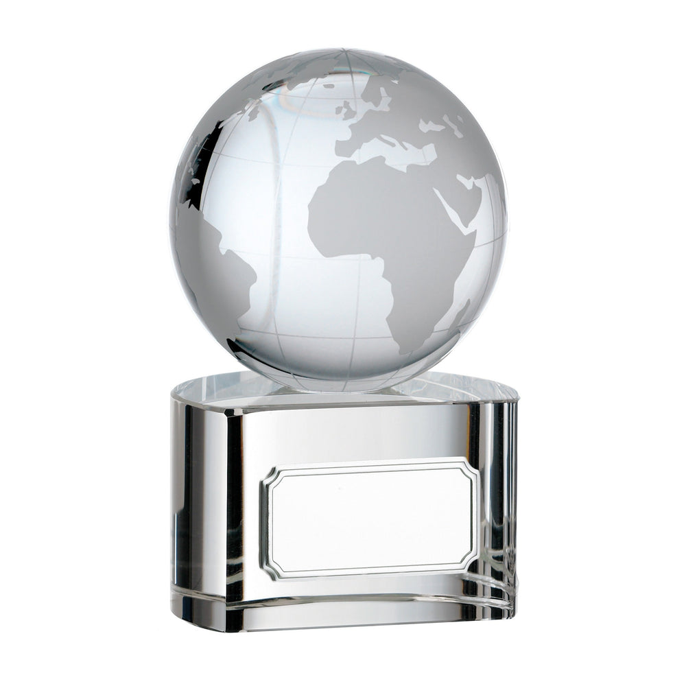 Globe Award - 110mm, engraved to order - Trade Engraving UK