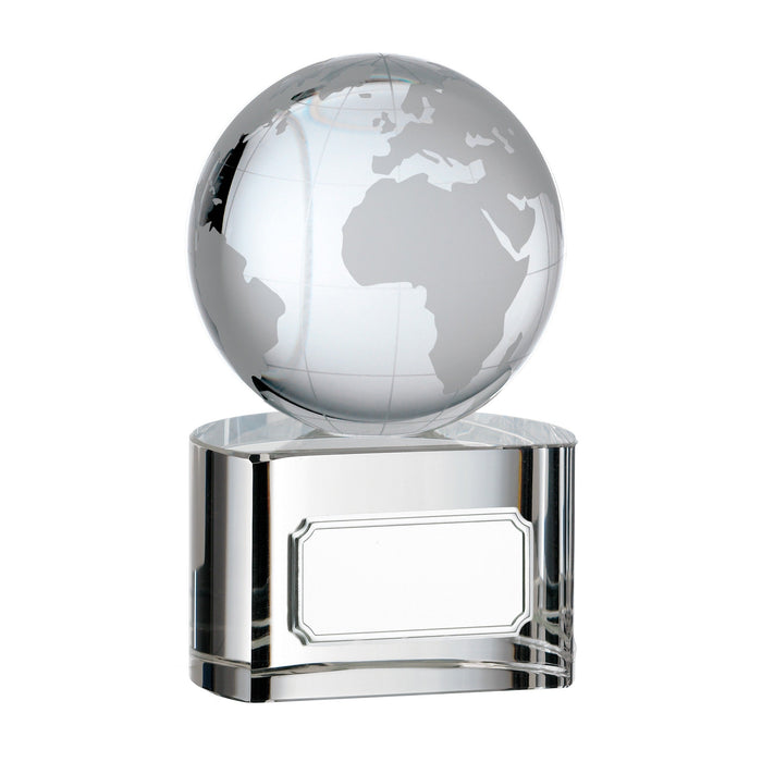 Globe Award - 110mm, engraved to order - Trade Engraving UK