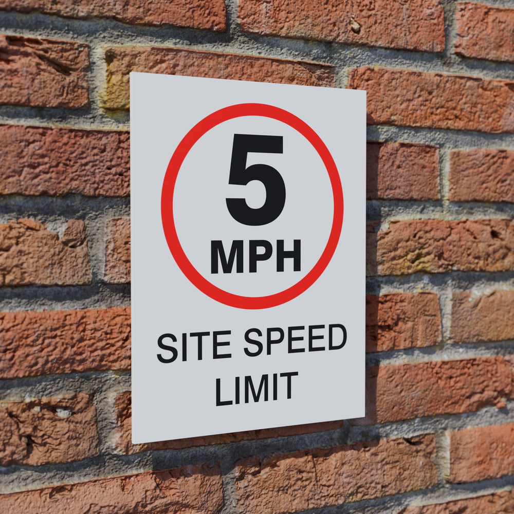 5 MPH Site Speed Limit safety sign
