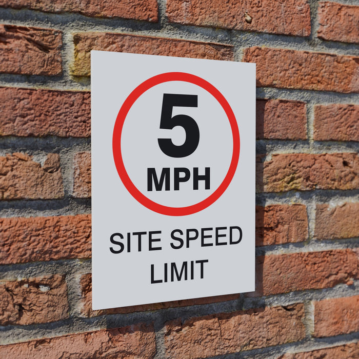 5 MPH Site Speed Limit safety sign