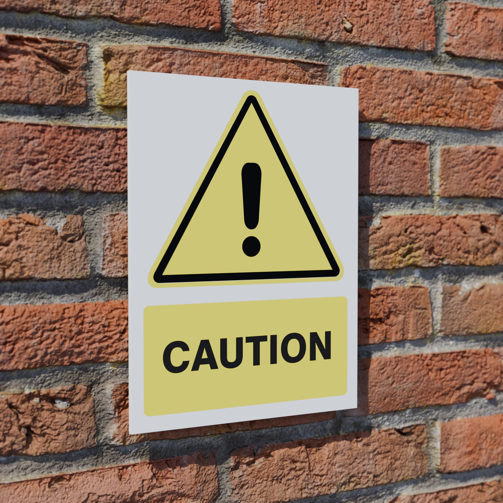 Caution safety sign
