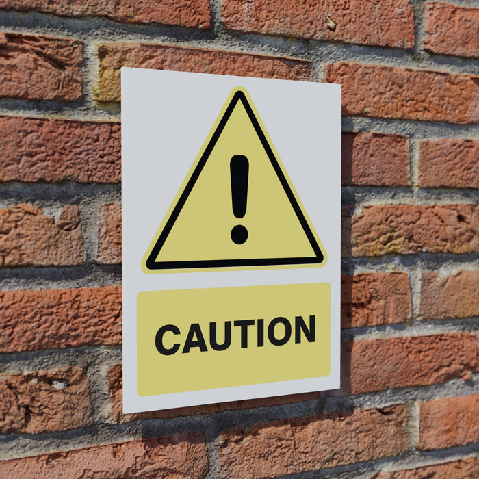 Caution safety sign