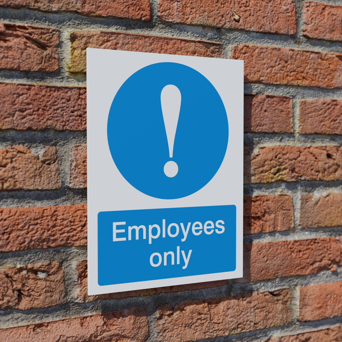 Employees Only safety sign