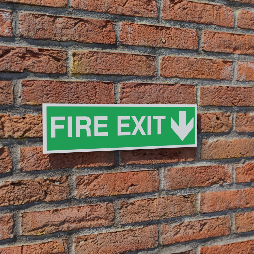 Fire Exit Down safety sign