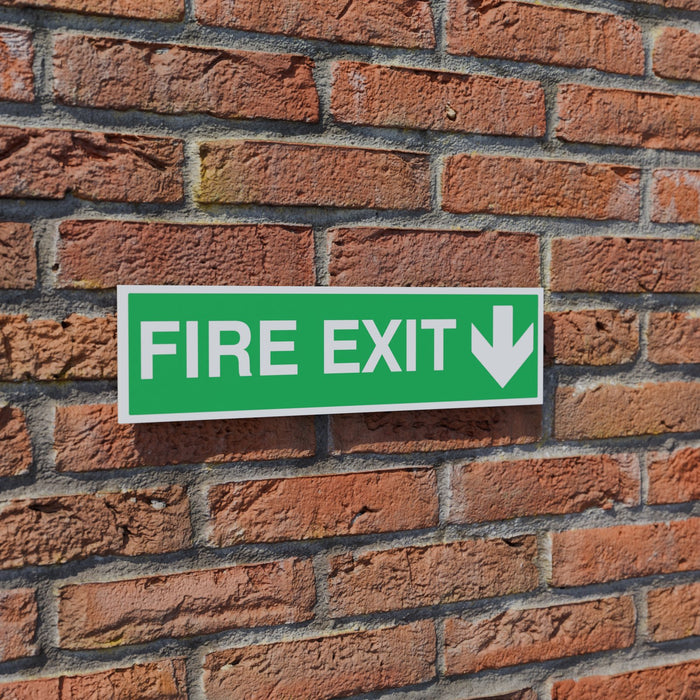 Fire Exit Down safety sign