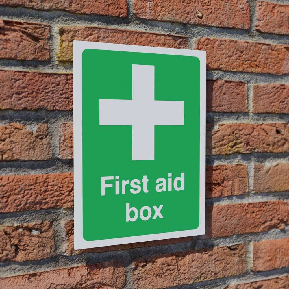First Aid Box safety sign