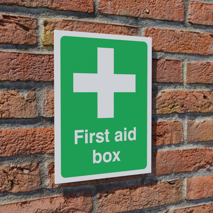 First Aid Box safety sign