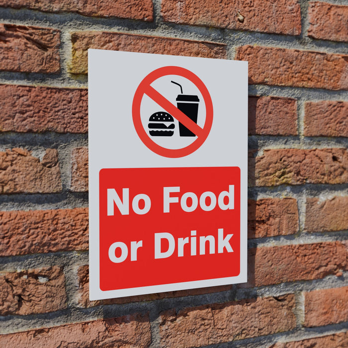 No Food or Drink safety sign