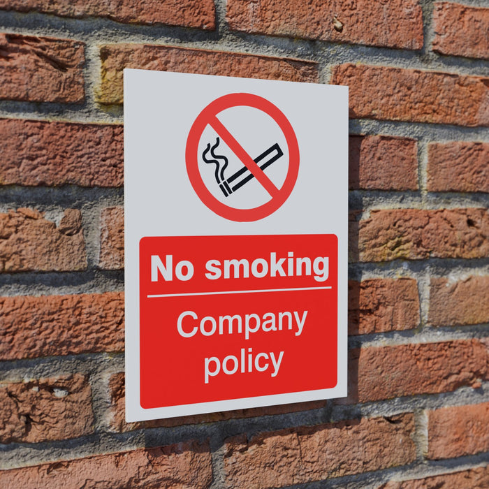 No Smoking Company Policy safety sign