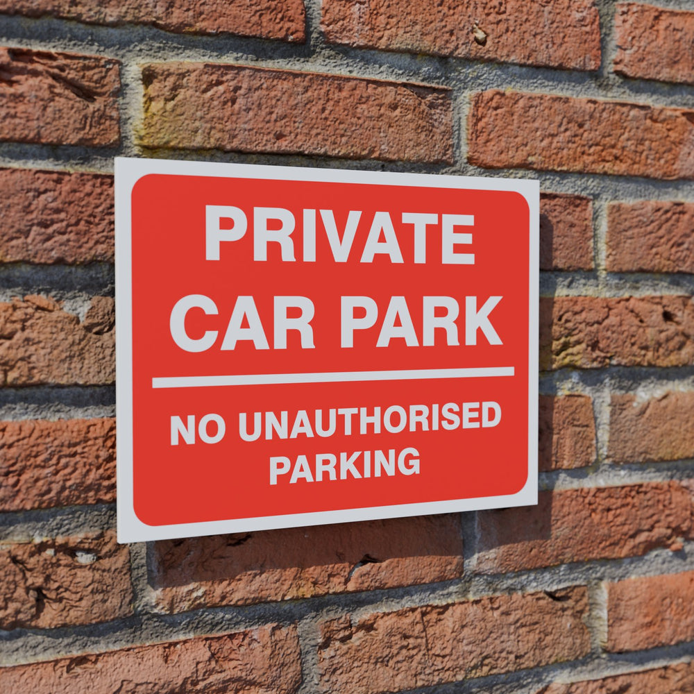 Private Car Park safety sign