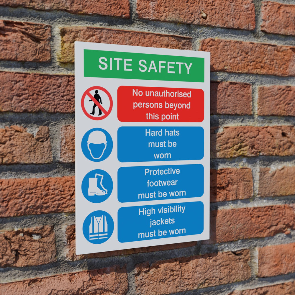 Site Safety Required PPE safety sign